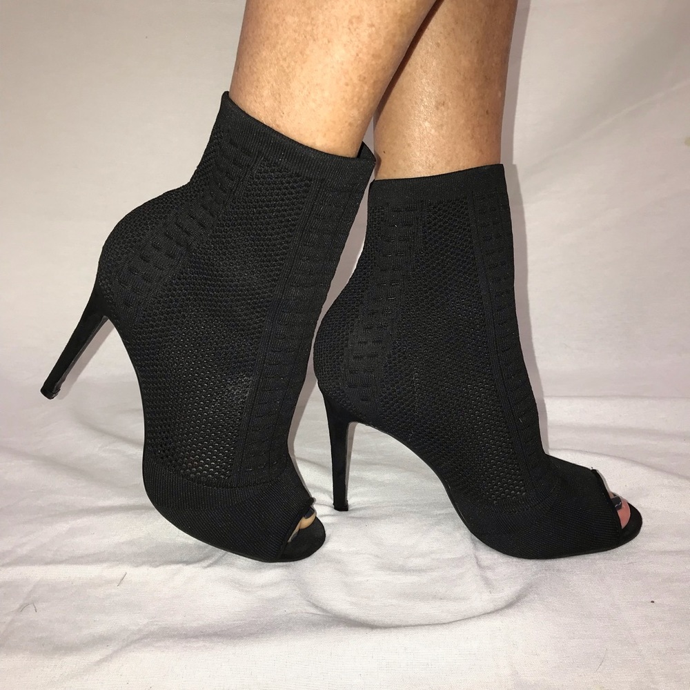 Black Stiletto Booties